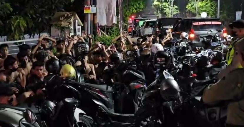 Polisi Tangkap 278 Anggota Geng Kreak saat Konvoi Sepeda Motor di Semarang