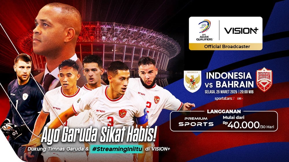 Cara Nonton Live Streaming Timnas Indonesia Vs Bahrain di Kualifikasi Piala Dunia 2026