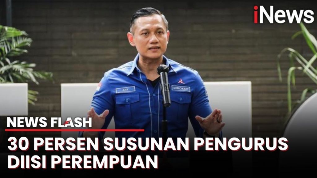 Umumkan Pengurus Baru Partai Demokrat, AHY: 30 Persen Diisi Perempuan