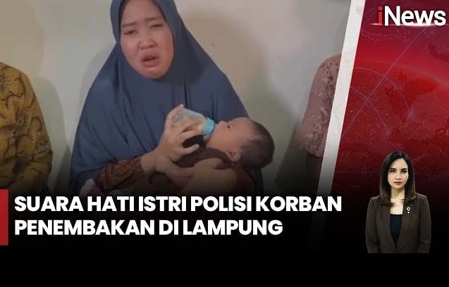 Suara Hati Istri Polisi Korban Penembakan di Way Kanan, Menangis Tuntut Keadilan