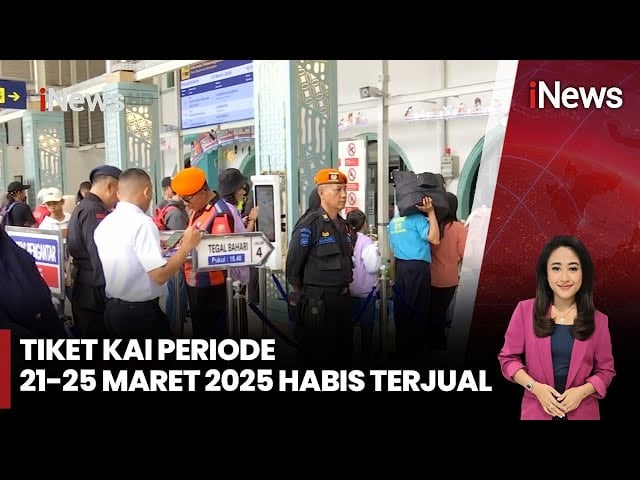 Tiket Kereta 21-25 Maret 2025 dari Stasiun Pasar Senen Ludes Terjual!