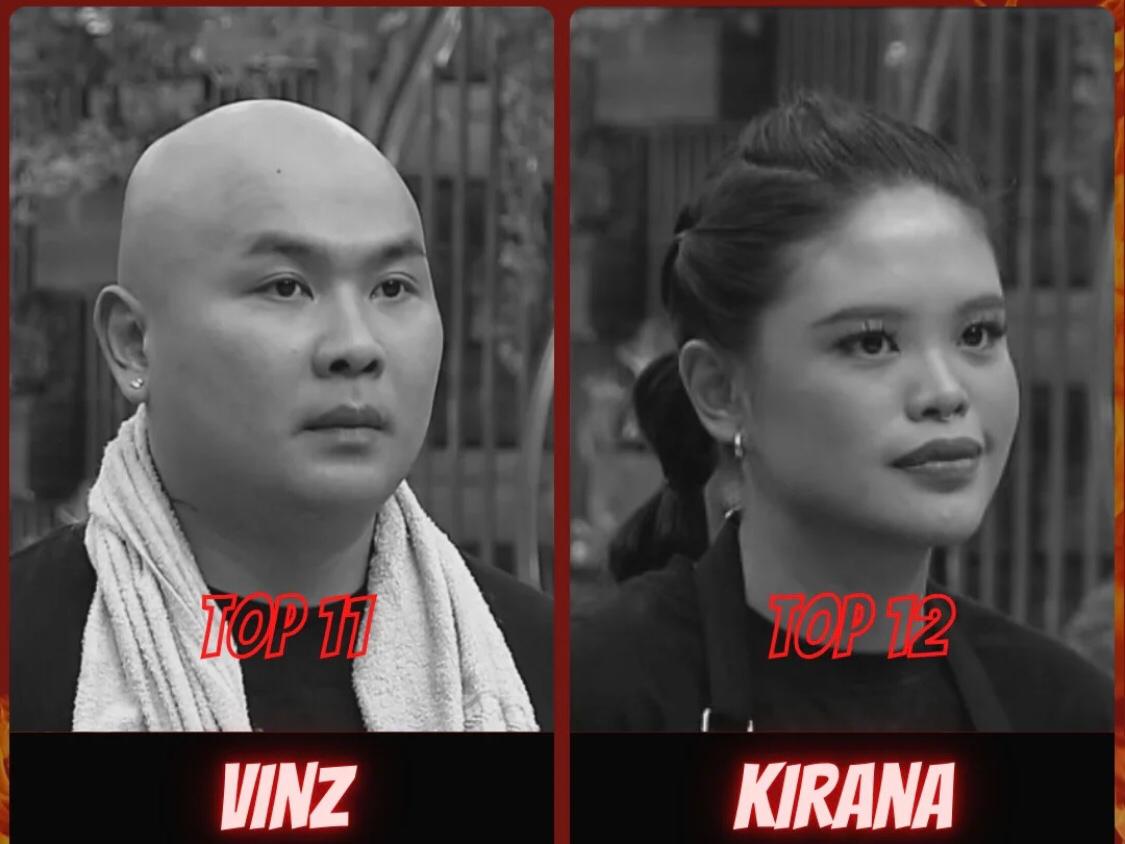 Daftar Top 10 MasterChef Indonesia Season 12, Kirana dan Vinz Pulang! 