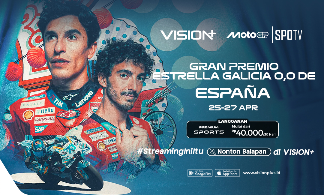 Jadwal MotoGP Spanyol 2025: Saksikan Live Streaming di VISION+ Mulai Free Practice hingga Race!