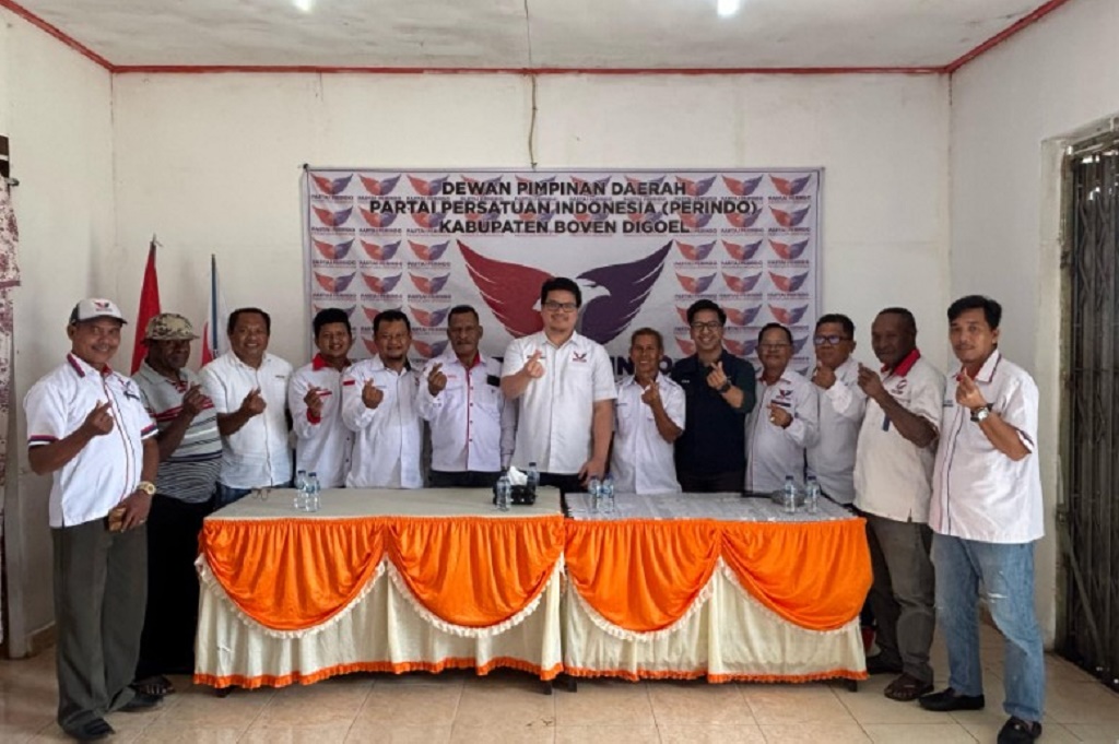 Partai Perindo Dukung Penuh Roni Omba-Marlinus di PSU Boven Digoel, Optimistis Menang