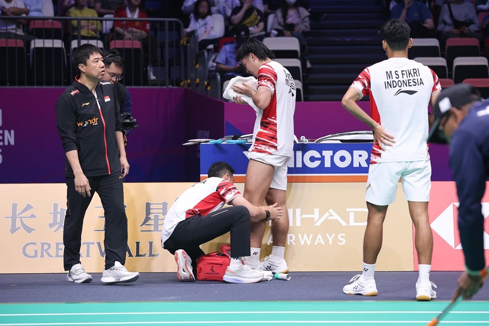 Salut! Daniel Marthin Tahan Rasa Sakit saat Libas Ganda Nomor 1 Dunia di Piala Sudirman 2025