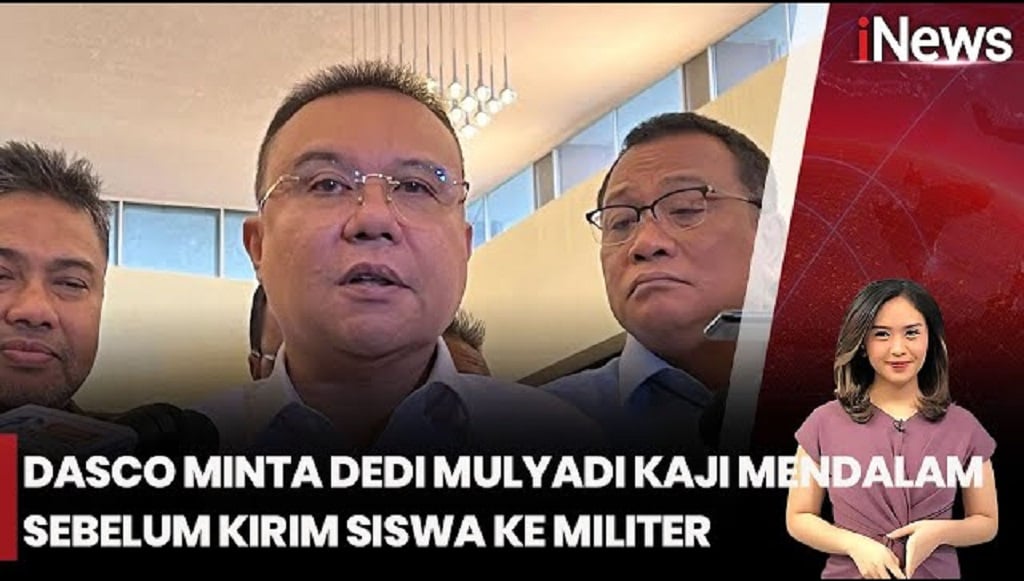 Dasco Minta Dedi Mulyadi Kaji Program Kirim Siswa Nakal ke Barak TNI