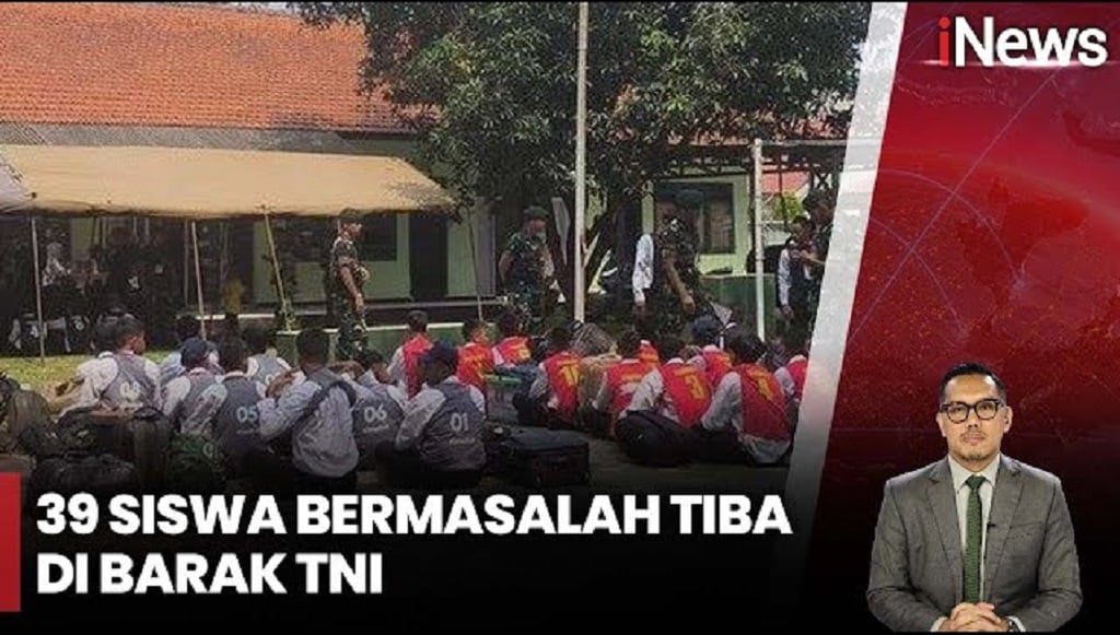 Penampakan Puluhan Siswa Bermasalah Jalani Pembinaan di Barak Militer
