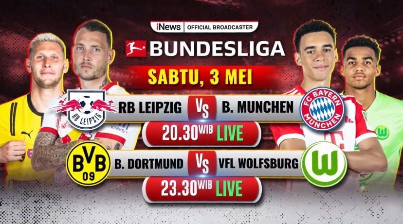Jadwal Bundesliga Malam Ini: RB Leipzig Vs Bayern Munchen, Live iNews TV