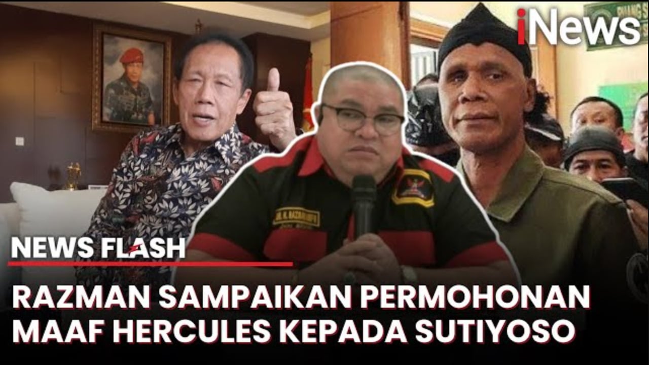 Hercules Minta Maaf kepada Sutiyoso, Razman: Tidak Ada Niat Menyerang Pribadi | News Flash