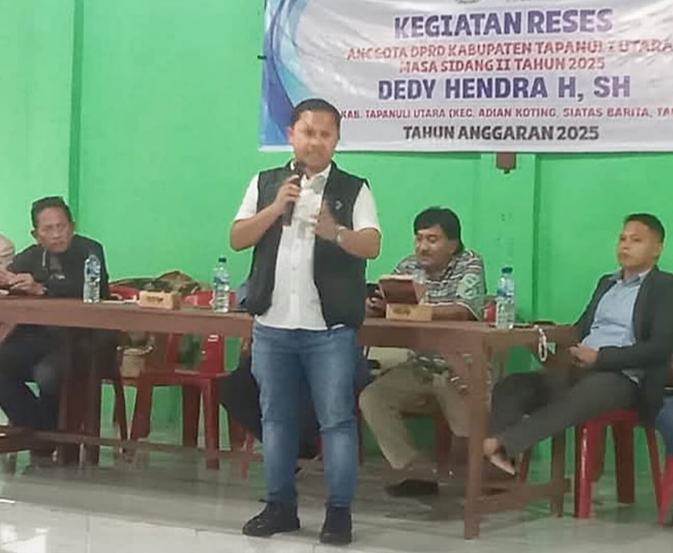 Legislator Partai Perindo Dedy Hendra Ajak Warga dan Pemda Sinergi Bangun Tapanuli Utara