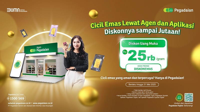 Promo Cicil Emas di Pegadaian, Ada Diskon hingga Jutaan Rupiah!