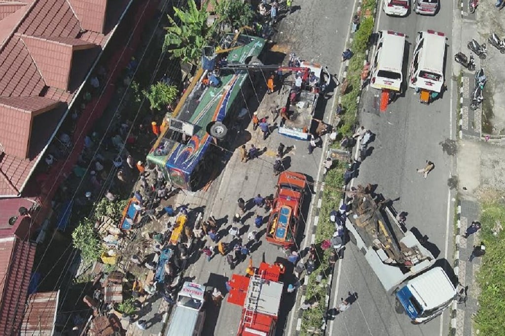 Kapolda Sumbar: 12 Orang Tewas Kecelakaan Bus ALS Rute Medan-Bekasi di Padang Panjang