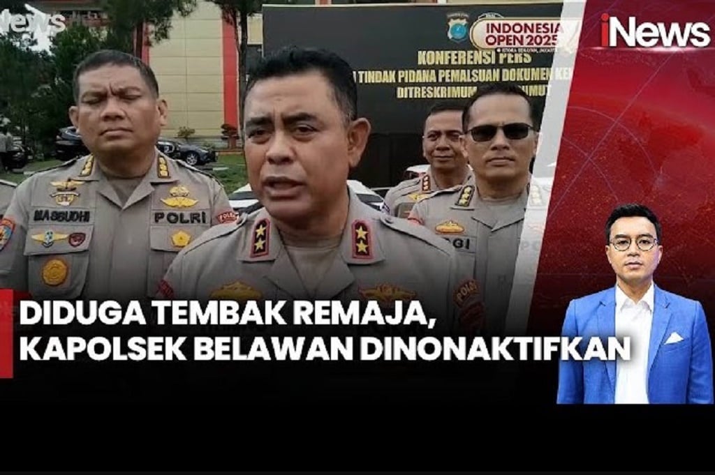 Kapolres Belawan Tembak Remaja hingga Tewas Dinonaktifkan, Polda Sumut Bentuk Timsus