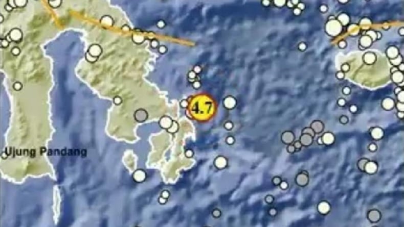 Gempa Terkini Magnitudo 4,7 Guncang Konawe Sultra