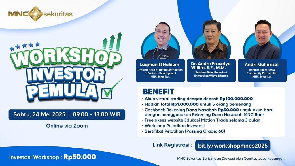 Siap Cuan? Ayo Daftar Workshop Online Investor Pemula bersama MNC Sekuritas