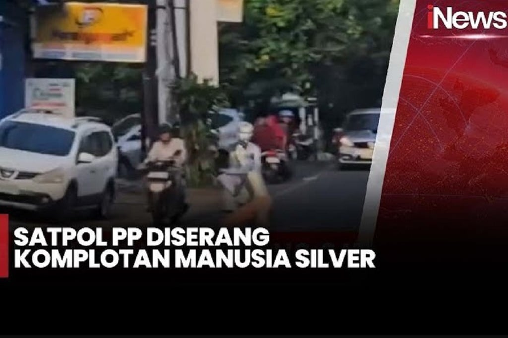 Viral Aksi Manusia Silver Serang Satpol PP di Makassar, Menolak Ditertibkan