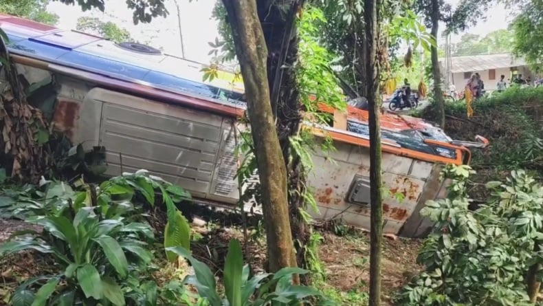 Kronologi Bus PO Parahyangan Kecelakaan di Pandeglang, Sempat Oleng lalu Terguling