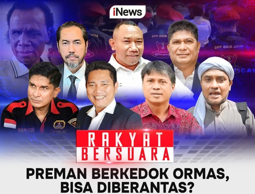 Saksikan Rakyat Bersuara Malam Ini: Preman Berkedok Ormas, Bisa Diberantas? 