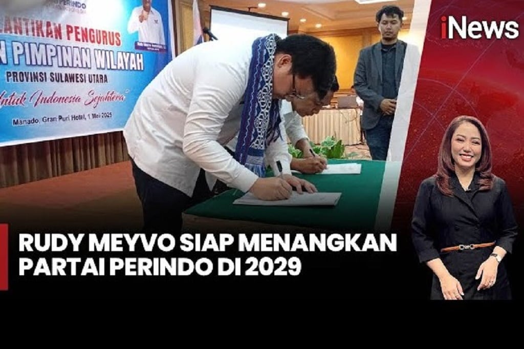 Rudy Meyvo Dilantik Jadi Ketua DPW Partai Perindo Sulut, Ini Arahan Michael Sianipar