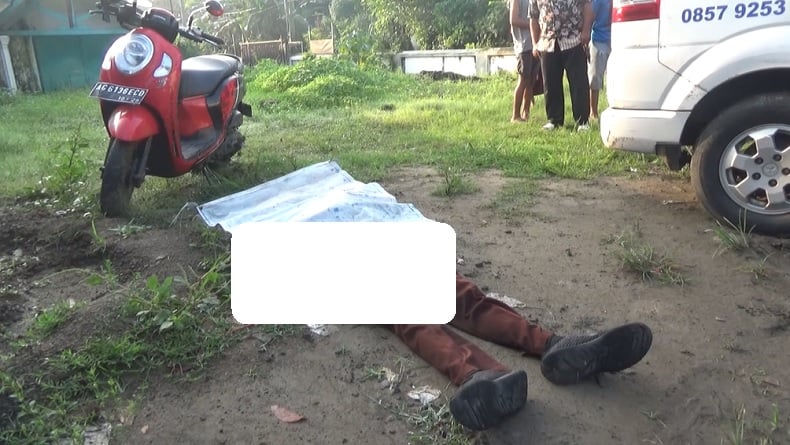 Kecelakaan di Jombang, Pemotor Lansia Tewas Tabrak Tugu Penunjuk Jalan