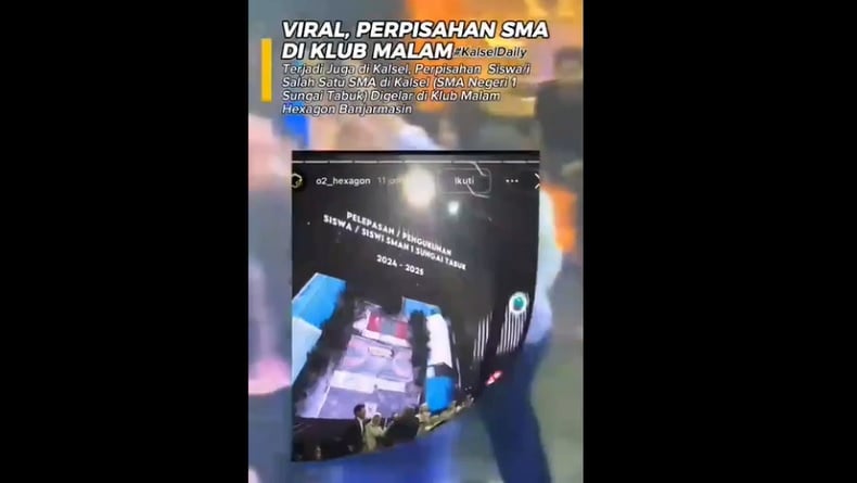 Viral Video Acara Perpisahan Siswa SMAN 1 Sungai Tabuk Kalsel Digelar di Klub Malam