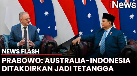 Presiden Prabowo: Australia-Indonesia Ditakdirkan Jadi Tetangga yang Bantu saat Susah