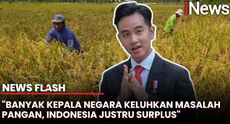 Banyak Kepala Negara Curhat Krisis Pangan, Gibran: Kita Justru Surplus