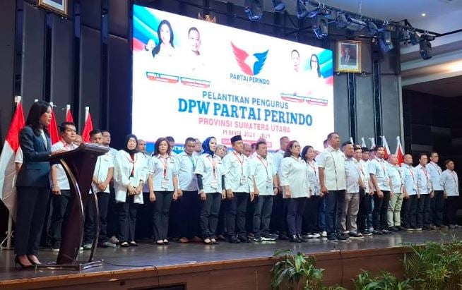 Ketua Umum DPP Perindo Angela Tanoesoedibjo Lantik Pengurus DPW Sumut