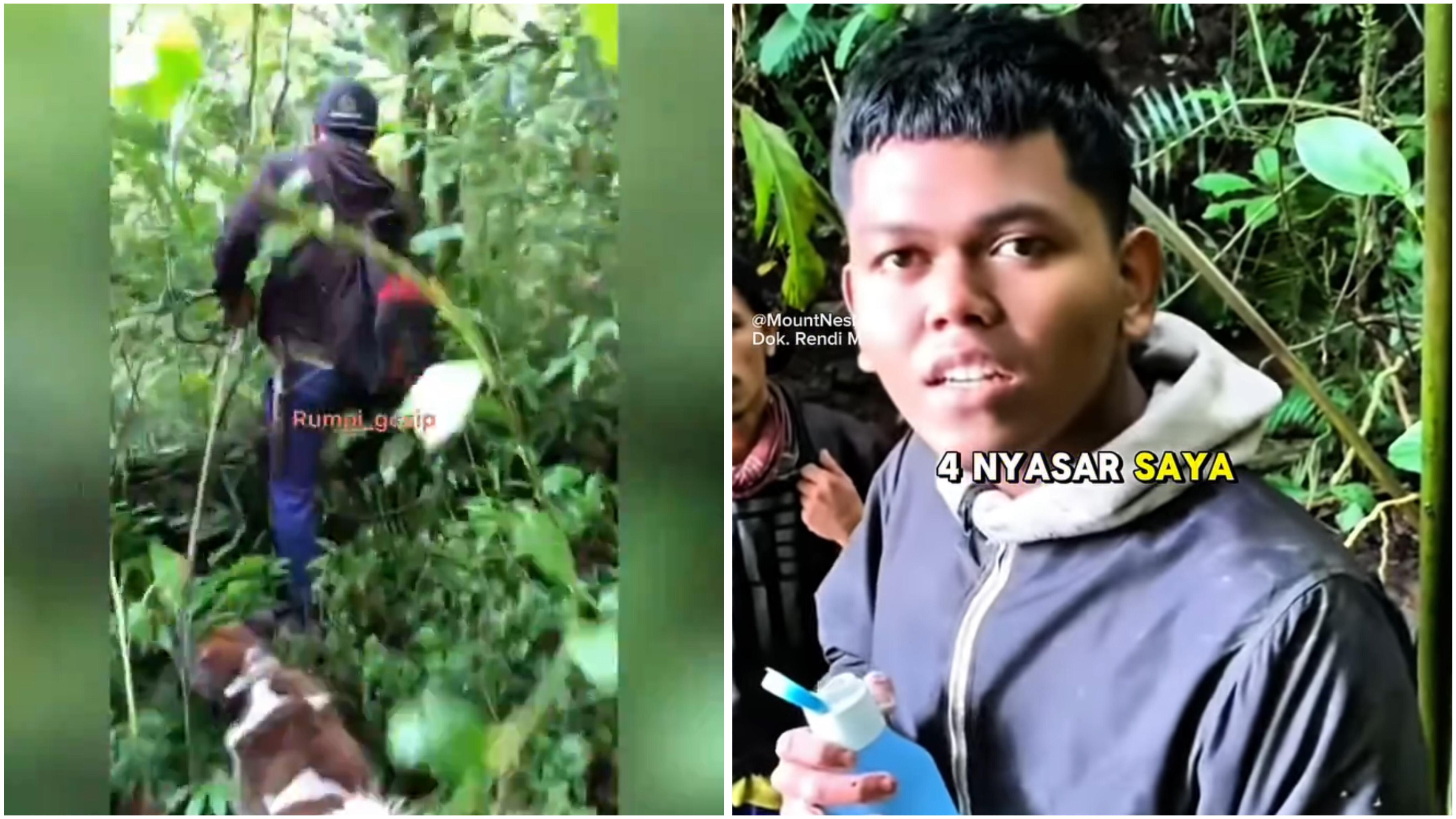Detik-Detik Pendaki Elang Guntur Ditemukan Selamat Setelah 4 Hari Hilang di Gunung Cikuray