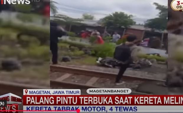 Kesaksian Warga saat KA Malioboro Ekspres Tabrak 7 Motor Tewaskan 4 Orang di Magetan