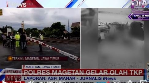 Detik-Detik Mengerikan KA Malioboro Ekspres Tabrak 7 Motor Tewaskan 4 Orang di Magetan