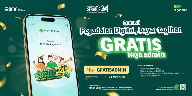 Nikmati Transaksi Serba Mudah di Pegadaian Digital, Bebas Biaya Admin!