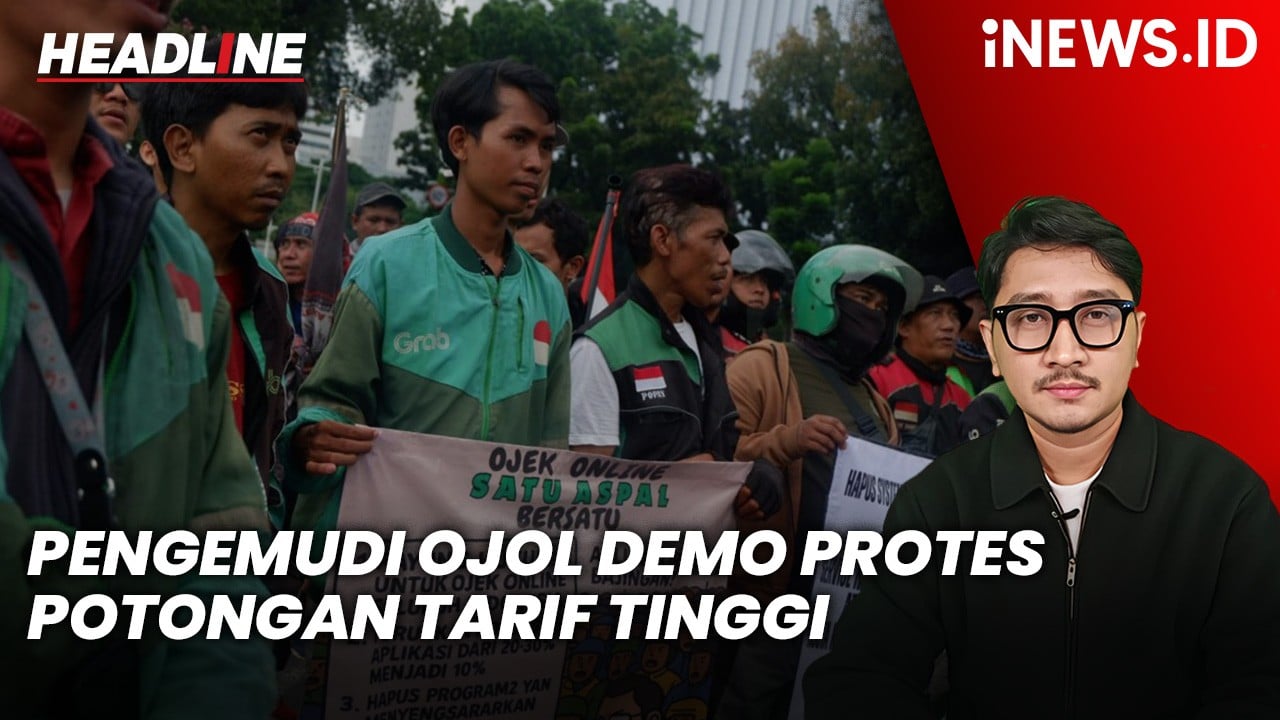 Headline iNEWS.ID: Pengemudi Ojol Demo Besar-besaran, Protes Potongan Tarif Tinggi