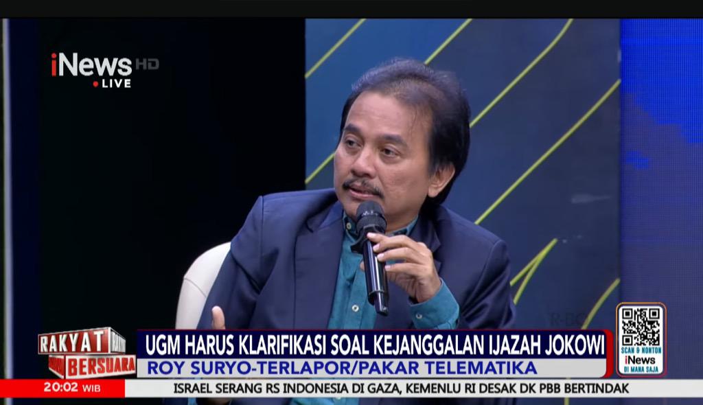 Roy Suryo Tuding UGM Ubah Data Dekan demi Ijazah Jokowi