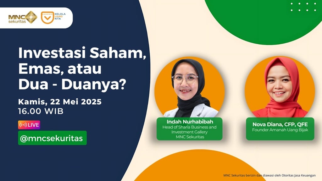 Saksikan IG Live MNC Sekuritas: Investasi Saham, Emas, atau Dua-Duanya? Sore Ini