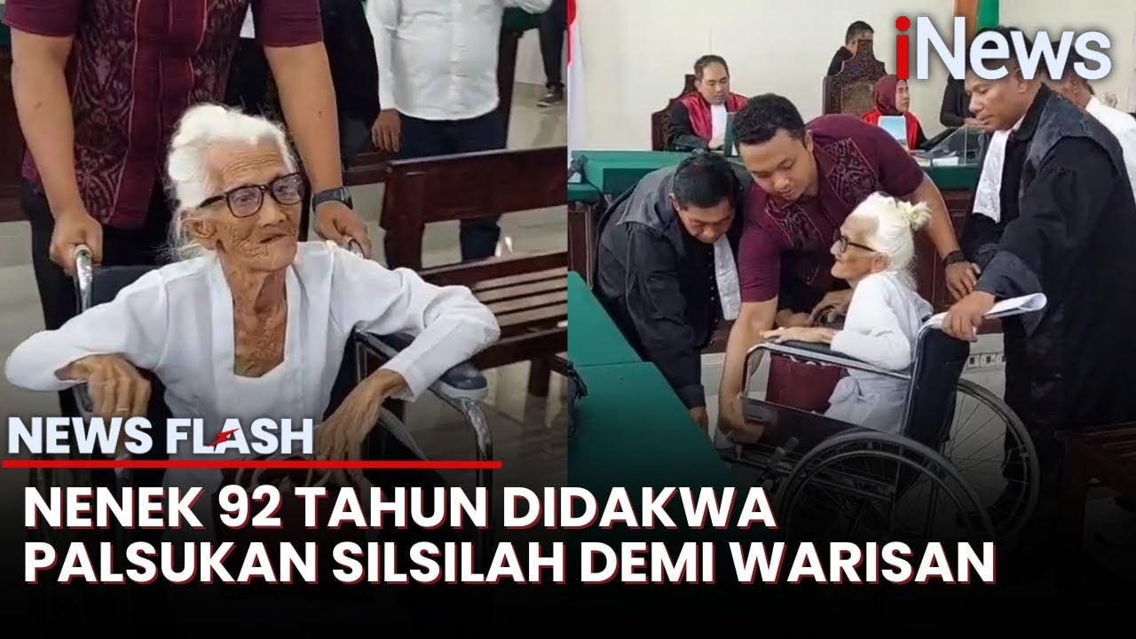 Sudah Pikun dan Gunakan Kursi Roda, Nenek 92 Tahun Terdakwa Palsukan Silsilah Keluarga