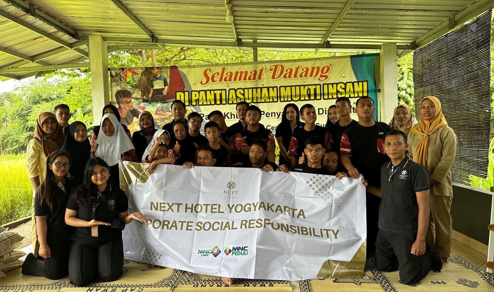 Wujud Kepedulian dan Empati, Next Hotel Yogya dan MNC Peduli Salurkan Donasi ke Panti Asuhan Disabilitas