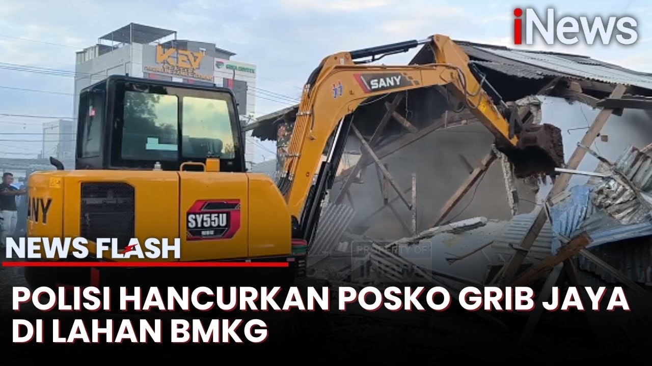 Polisi Bongkar Markas GRIB Jaya yang Serobot Lahan BMKG, 11 Orang Diamankan