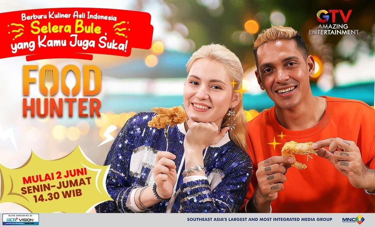 Food Hunter Tontonan Baru GTV Amazing Entertainment, Rekomendasi Kuliner Indonesia Favorit Bule