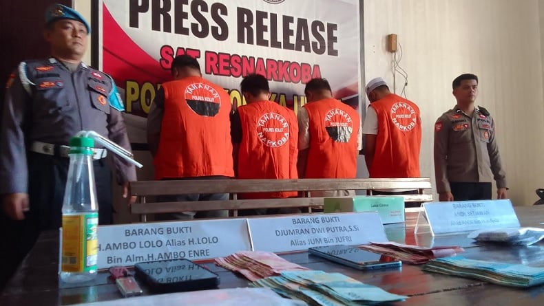 Bandar hingga Pengedar Narkoba Ditangkap di Kendari, Sindikat Internasional di Malaysia