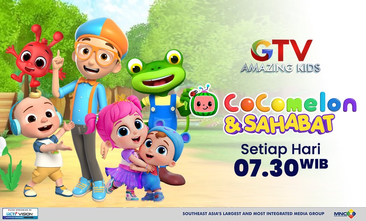 Sebelum Memulai Aktivitas, Ajak Si Kecil Main Sambil Belajar dengan Teman Lucu di Cocomelon dan Sahabat GTV