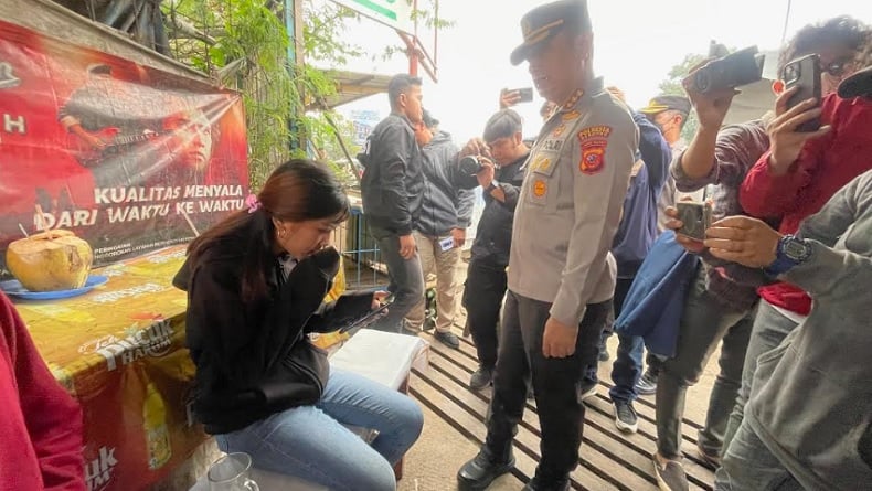 Razia Knalpot Brong di Bandung, Pemotor Tega Kabur Tinggalkan Pacar yang Terjatuh