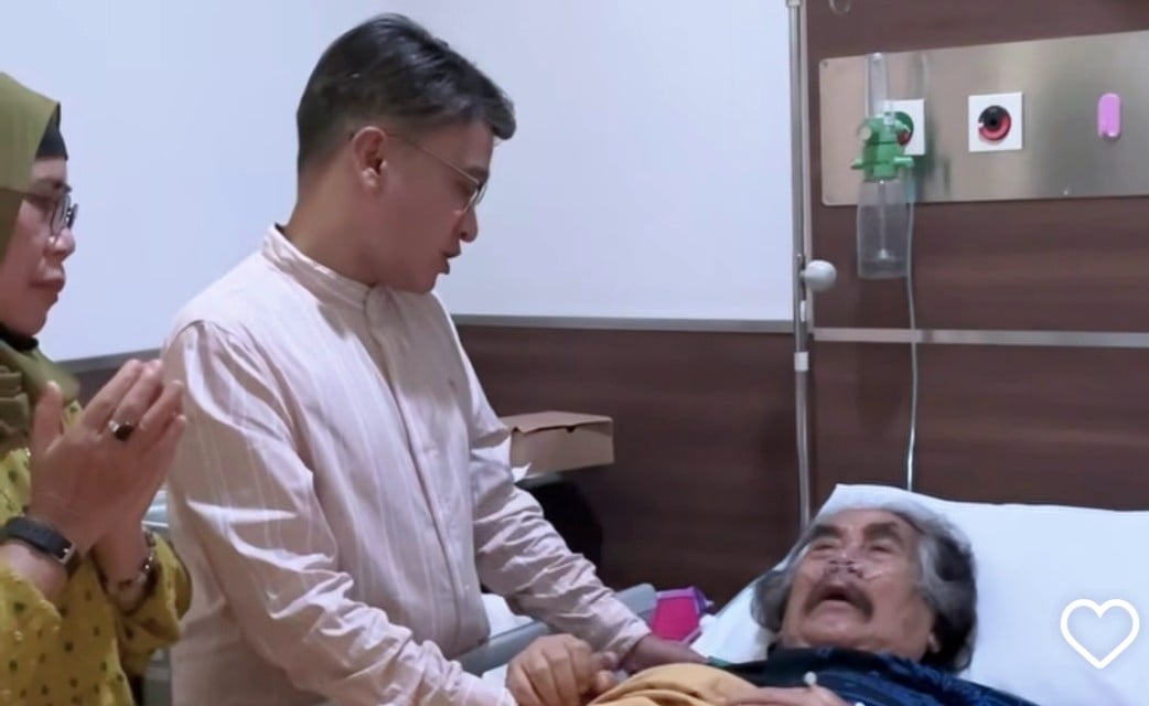 Jaja Miharja Nangis Haru saat Ditengok Ruben Onsu: Ayah Harus Tetap Semangat