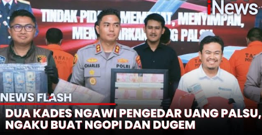 Dua Kades di Ngawi Edarkan Uang Palsu Demi Bisa Dugem