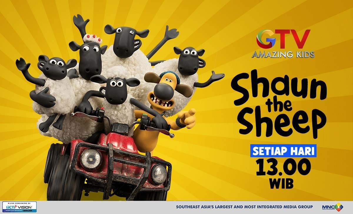 Aksinya Tak Henti Bikin Penonton Ketawa Setiap Hari! Saksikan Shaun The Sheep di GTV!
