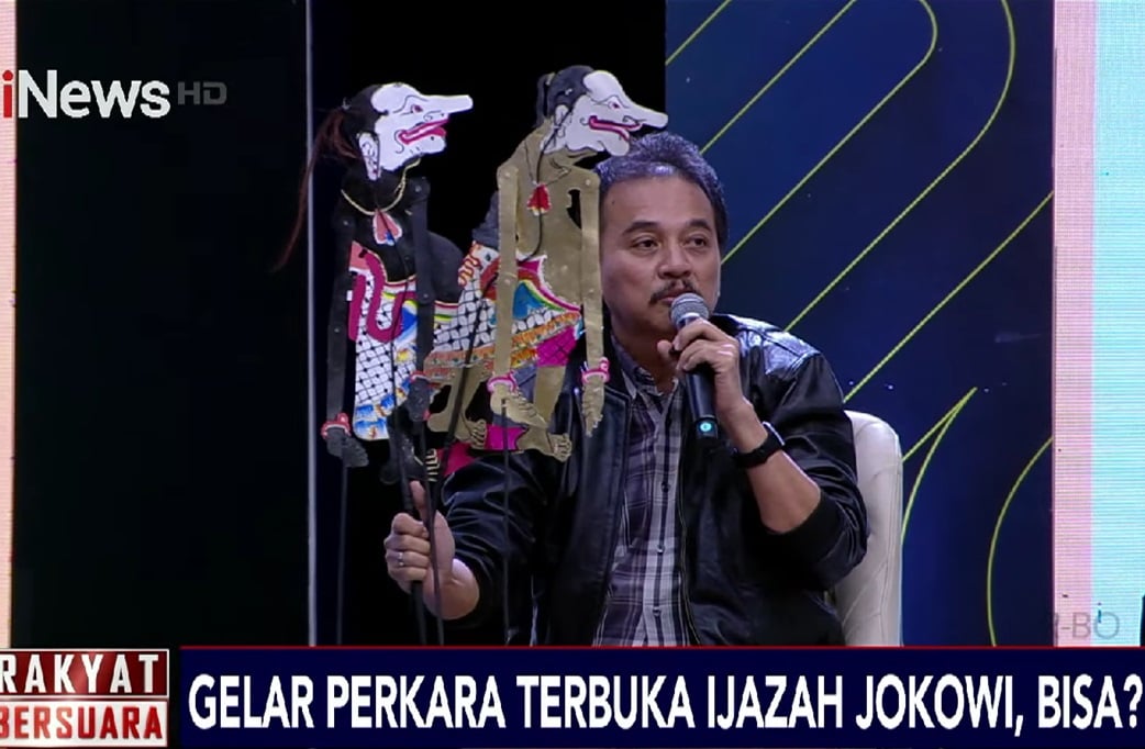 Roy Suryo Singgung Klaim Ijazah Jokowi Identik Pakai Wayang Petruk: Kalau Beda Bukan Identik!
