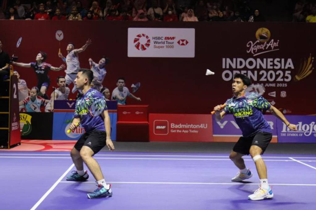 Hasil Indonesia Open 2025: Sabar/Reza Melaju ke 16 Besar, Leo/Bagas Tersingkir Dramatis