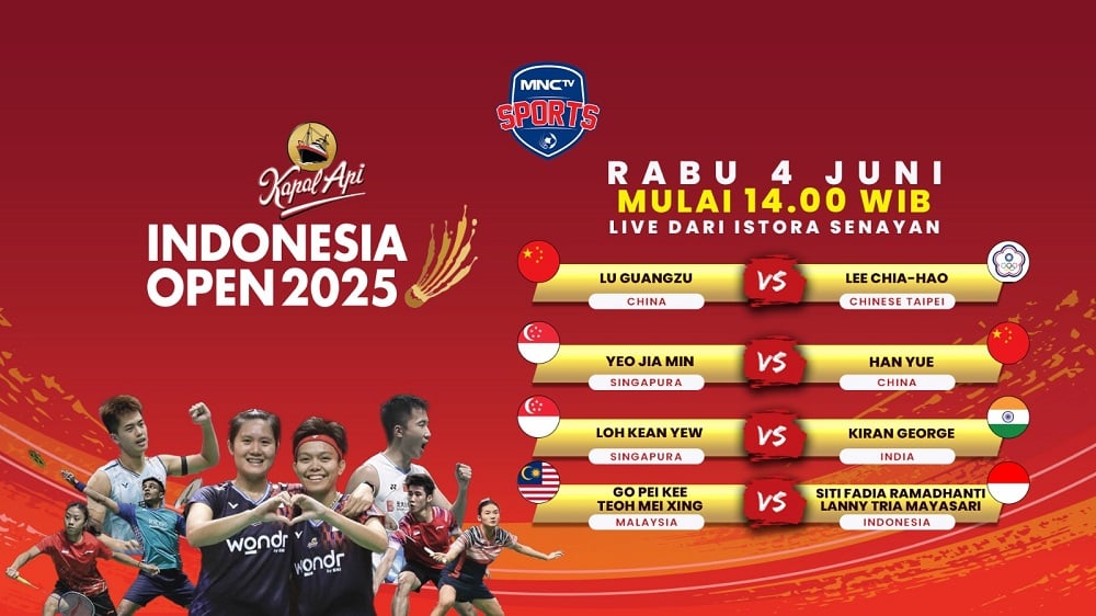 Saksikan Indonesia Open 2025 Hari Ini di MNCTV: Lanny/Fadia Vs Ganda Malaysia 