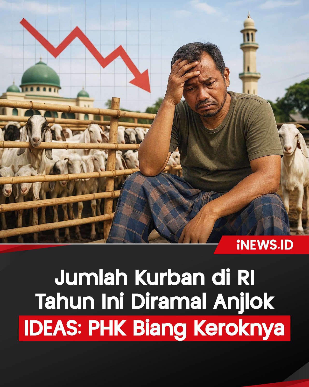 Infografis Pekurban di RI Tahun Ini Diramal Anjlok, IDEAS: PHK Biang Keroknya