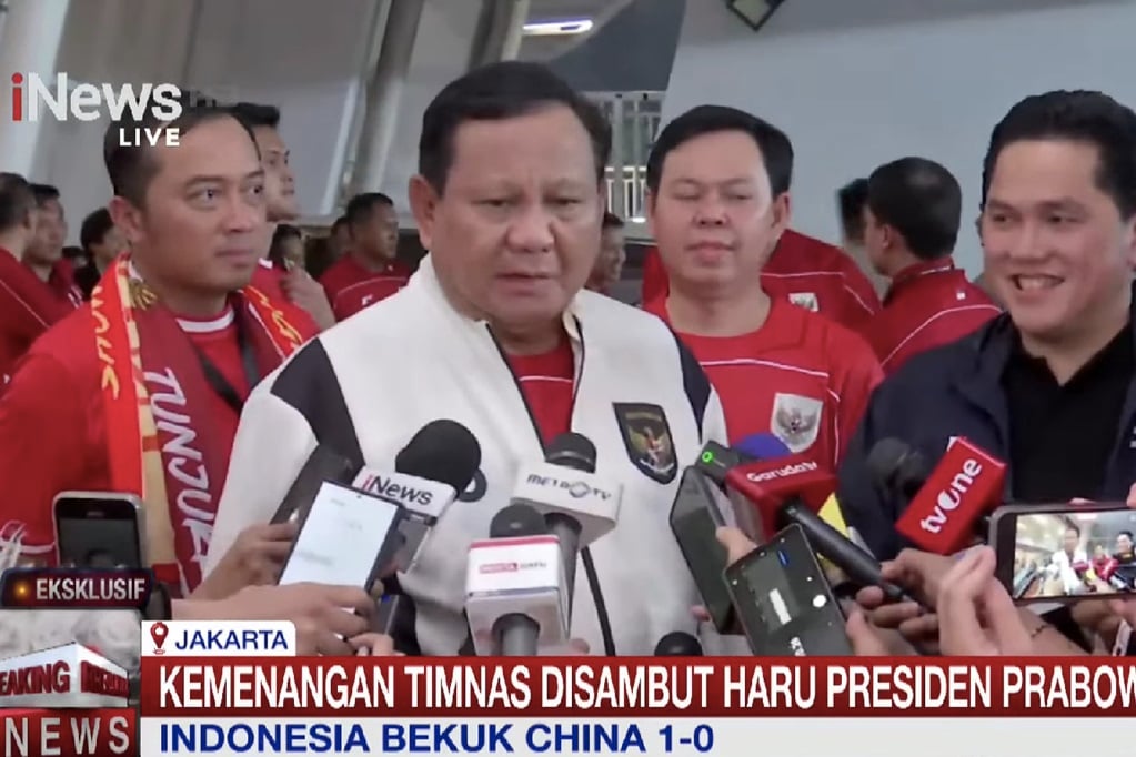 Prabowo Bangga Timnas Indonesia Bekuk China: Kita Harus Menang Lawan Jepang!